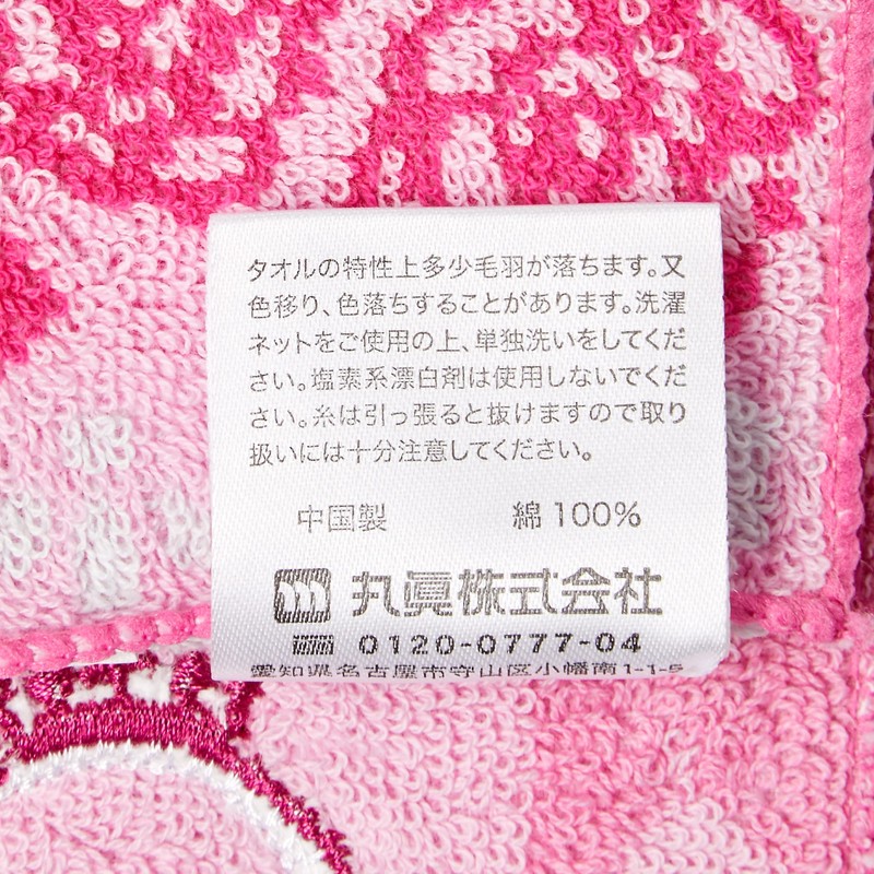丸眞 ハーフハンカチ ポケットタオル 2枚組 ディズニー ちいさなプリンセス ソフィア プリンセスチャーム 抗菌防臭加工 お名前ネーム付