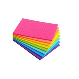 Sticky Notes Post, 8 Colors Post It Notes,Sticky Notes for Office, Home, School, Meeting, (8 Pack 45 Sheets/Pad 4X6 in）