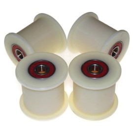 Pack of 4 nylon belt tensioners, 60 mm, diameter 50 mm, groove 12 mm, bearing exactly made in the EU (60-50-12)