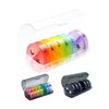 VIGOR PATH 7-Day Pill Organizer with Two Compartments Per Day,