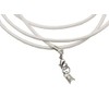 Unbespielt Leather Cord White 1 m x 2 mm Can