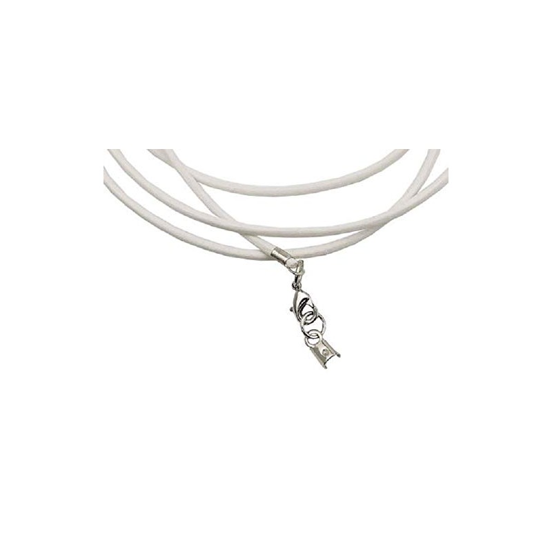 Unbespielt Leather Cord White 1 m x 2 mm Can