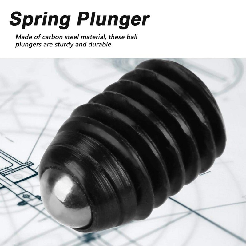 Plunger Screw Set, Sturdy Ball Point Grub Plunger, 10Pcs for