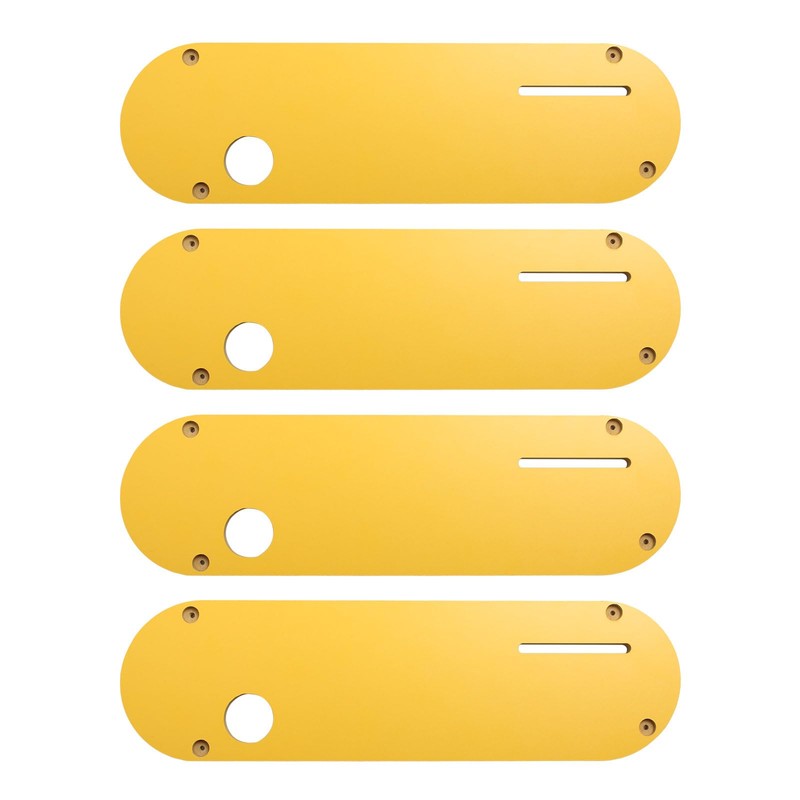 (4 Pack) Zero Clearance Insert Throat Plate Compatible with DeWalt