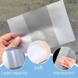 MEXRUMI Pack of 6 Vaccination Card Protective Cover Vaccination Certificate Cover Vaccination Card Cover Vaccination Certificate Resident Parking Permit Cover for Passport Vaccination Card Protection