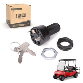 10L0L Golf Cart Ignition Switch Starter Switch with 2 Keys Fit for Club Car Precedent Electric 2004+ 2Terminal,Suit 102508601