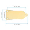3-Hole Metal Truss Rod Cover Triangle Shape Gold Guitar Replacement