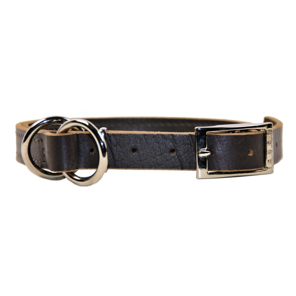 Dean and Tyler "STRICTLY BUSINESS", 2-in-1 Dog Choke Collar with Solid Nickel Hardware - Black - Size 22-Inch by 1-Inch - Fits Neck 20-Inch to 22-Inch