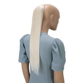 PRETTYSHOP 60 cm Hairpiece HC4, Straight Ponytail Braid Hair Extension, Light Blonde