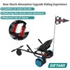 Gotrax Hoverboard Attachment with Rear Shock Absorption, Hoverboard Go Kart(BLA)