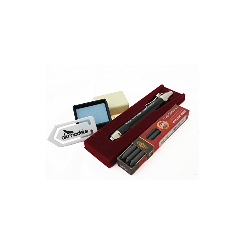 KOH-I-NOOR 5311 5.6mm Diameter Mechanical Clutch pencil set 4864/4B leads,