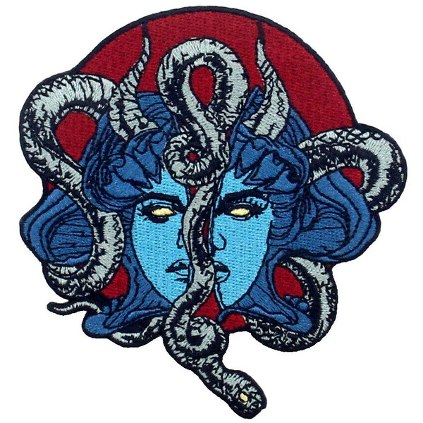 ZEGINs Mysterious Mask And Snake Patch Embroidered Applique Badge Iron