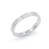 Silverly Women's .925 Sterling Silver Cubic Zirconia Channel Set Engagment