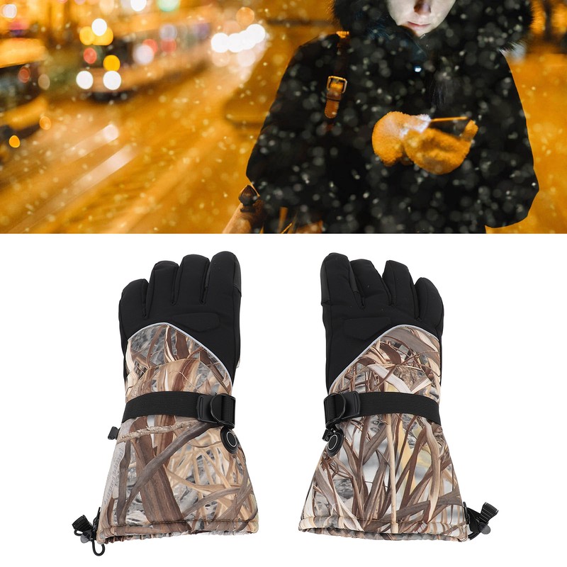 Heated Gloves for Men Women 3 Gear Adjustable Waterproof Touchscreen