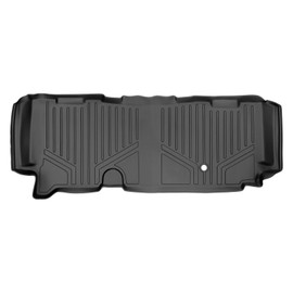SMARTLINER Custom Fit Floor Mats 2nd Row Liner Black for 2011-2016 Ford F-250 / F-350 Super Duty SuperCab/Extended Cab