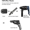 Keyless Drill Chuck 0.8-10mm 3/8-24UNF Quick Change Adapter for SDS