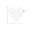 YKEBVPW 100PCS Wooden Hearts for Wedding Guest Book Small White