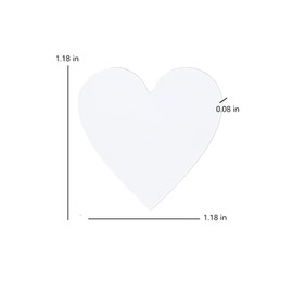 YKEBVPW 100PCS Wooden Hearts for Wedding Guest Book Small White Blank Wood Heart Shapes for DIY Crafts Guestbook Drop Box Frame Decorations Rustic Party Sign-in Alternative for Reception 1.18in
