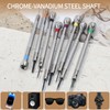 PHITUODA 8 pieces 0.6-2.0mm Professional Precision Micro Flat Head Screwdriver