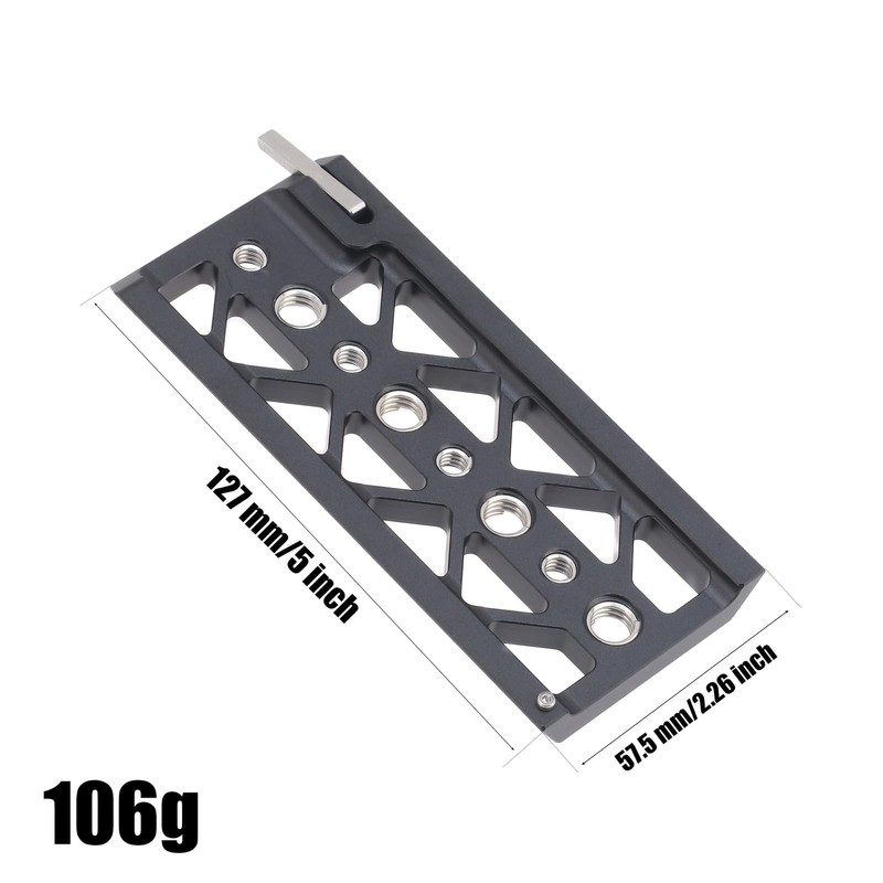 FOTGA 5 Inch Quick Release Plate Lightweight Dovetail Bridge Plate