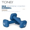 Tone Fitness 10 lb Neoprene Dumbbell Pair for Home Workouts