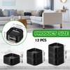 12 Psc Furniture Risers, Stackable Table Risers, Adjustable Bed Risers