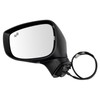 TRQ Left Mirror with Heat Manual Folding with Blind Spot