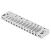 Harmonica Comb Part 12Hole Chromatic Scale Comb Frosted Silver Lightweight