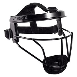 Dinictis Softball Face Mask, with Wide Field Vision, Lightweight and Comfortable, Suit for All Ages - Durable and Safety Fielder Head Guard- Black-Child(S)