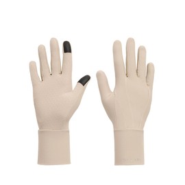 Solbari Women’s Driving Gloves UPF 50+ Sun Protection, Lightweight UV Shield for Hands, Breathable & Touchscreen-Compatible for Commuting, Traveling & Outdoors - Beige - Small