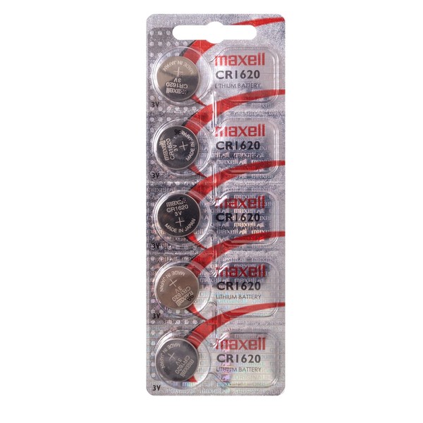 Maxell 5x CR1620 BR1620 CR 1620 3V Lithium Button Cell Battery Batteries - Official Genuine Maxell