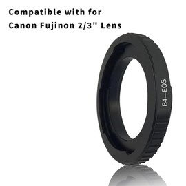 B4 (2/3")-EOS Adapter,B4 (2/3") Lens to EOS (EF-S Mount) Camera Body,Compatible 6D,5D,7D,70D,60Da,60D,50D,40D,30D,100D,700D,650D,600D,550D,500D,450D,400D,350D,300D,1200D,1100D,1000D