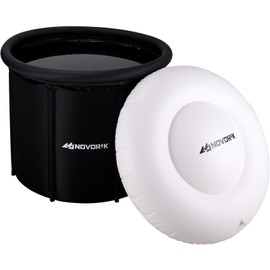 Cold Plunge Tub with Cloud Cover for Adults, Multi Layered Portable Ice Bath Tub for Athletes Post-Training Therapy and Recovery, Large Adult Soaking Bathtub for Home & Outdoor (85 Gallons)