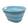 SAMMART 25L Collapsible Plastic Laundry Basket - Oval Tub /