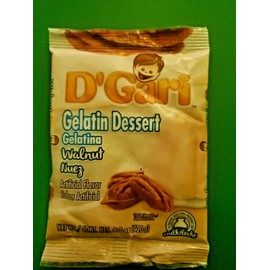 2 PACK D'GARI GELATIN DESSERT WALNUT FLAVOR/GELATINA DE NUEZ