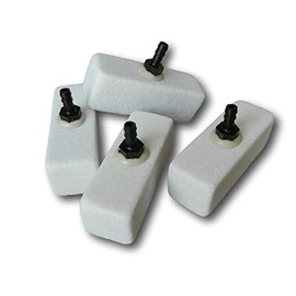 Aquarium Air Stones Bubble Bubba 4-Pack for use in Bait Buckets/Koi Ponds/Water Gardens/Aquaponics/Hydroponics {Model# BB1030F-4} by: Bubblemac