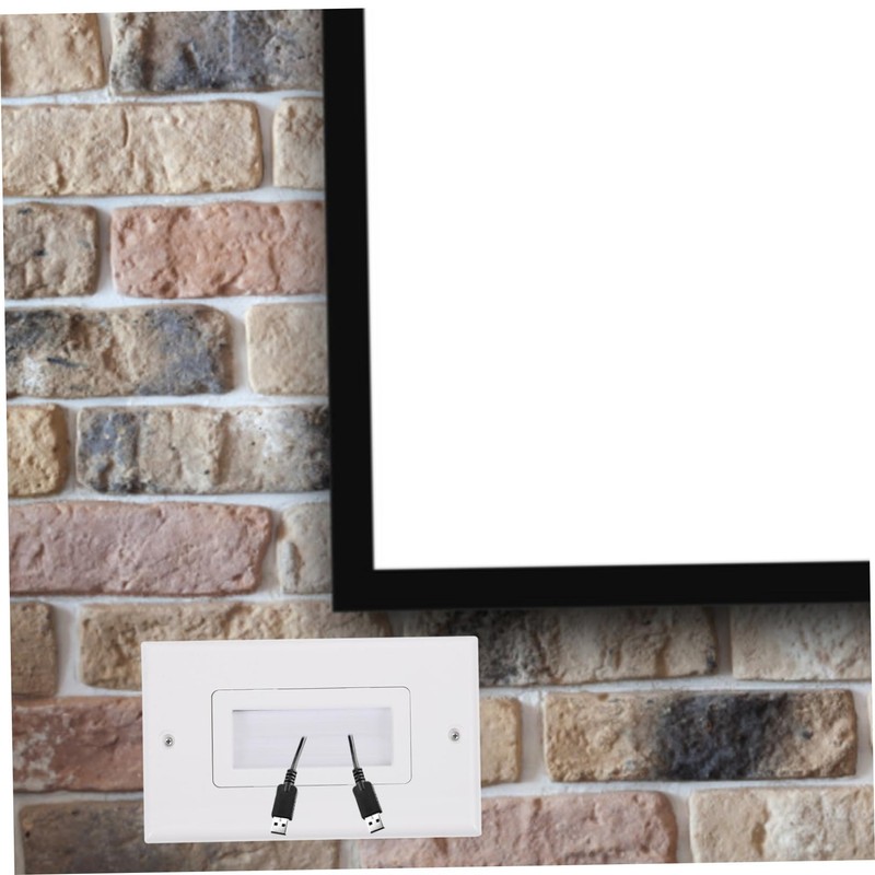 MERRYHAPY Cable Management for Wall Mount Tv Brush Wall Plate