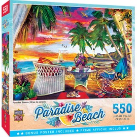 Masterpieces 550 Piece Jigsaw Puzzle for Adults, Family, Or Kids - Paradise Breeze - 18"x24"