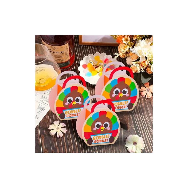 Fun Express Turkey Favor Boxes - 12 Pc