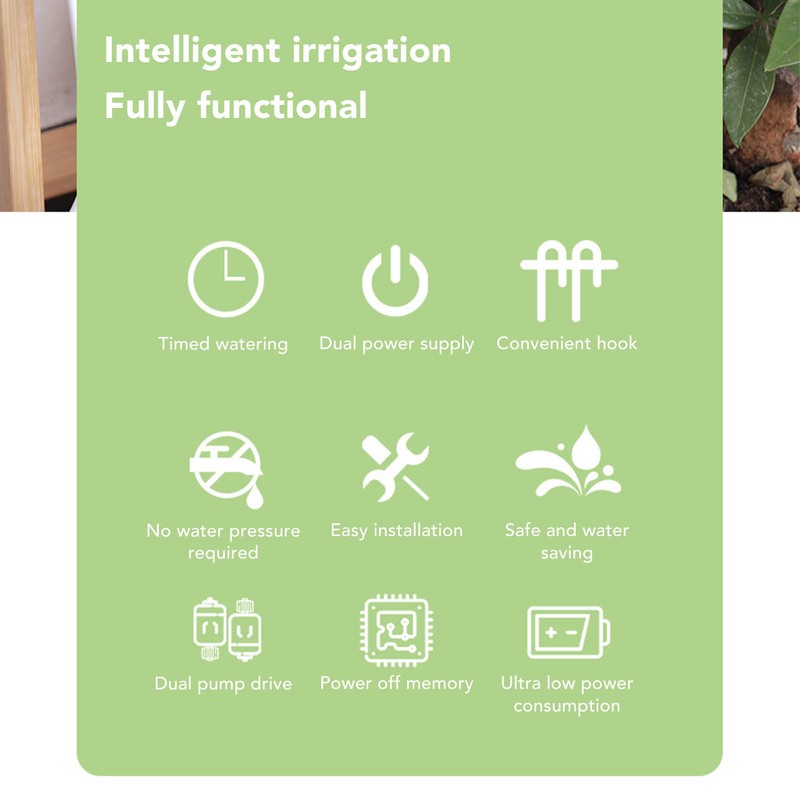 Double Pump Automatic Flower Watering Device Automatic Watering System for