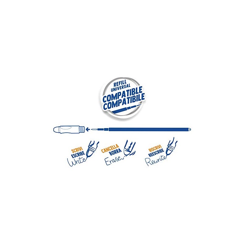 CARIOCA Oops Refill Set | Pen Refills for Erasable, Refillable