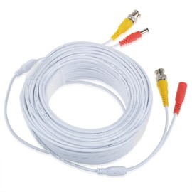 PKPOWER 150ft White Extension Power/Video Cable for Swann CCTV Kit SWDVK-425504C Cord