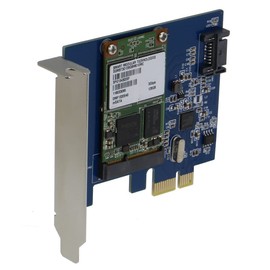 SEDNA - PCI Express mSATA III (6G) SSD Adapter with 1 SATA III Port with Low Profile Bracket (SSD not Included)