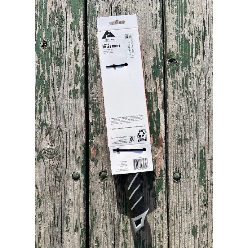 OZARK TRAIL 6-inch Stainless Steel Fillet Knife with Normal TPR