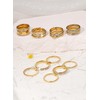 BOMAIL 18Pcs Stackable Rings for Women 14K Gold Plated Stainless
