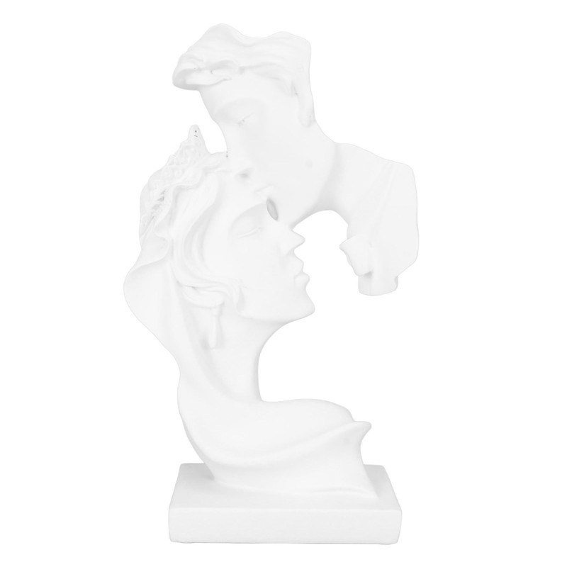 Kissing Lover Statues Resin Modern Romantic Ornament Figurine Couple Art