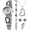 Gift Set Women's Watch - Parure de Bijoux- Necklace-Ring- Earrings
