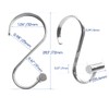 Metal Shower Curtain Hooks,Rust Proof Shower Curtain Rings for Bathroom,T-Bar