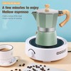 OonlyoO - Máquina de café expreso italiana de aluminio, quemador