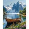 Hlison Paint by Numbers Kit for Adults, Mountains Landscape Paint